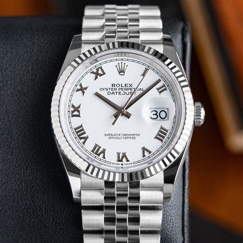 rolex horloge oyster perpetual classic datejust 36|Rolex Datejust 36mm white dial.